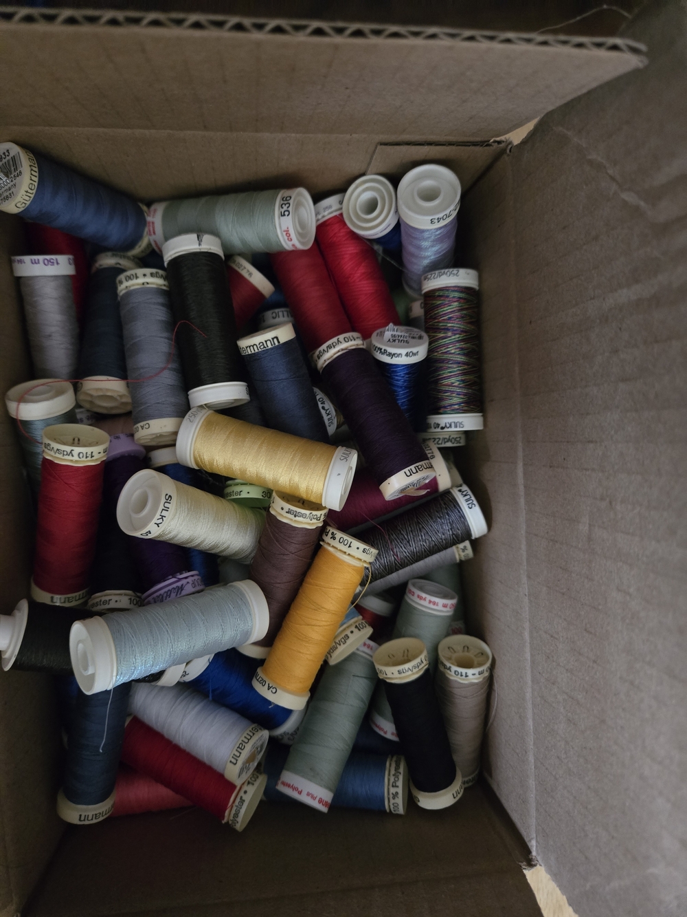 Assorted Thread Spool Storage - Multi Color